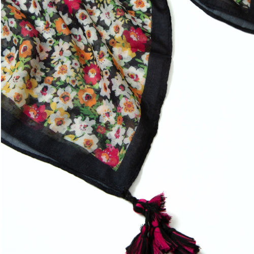 Devrix Multicolor Floral Print Lightweight Fashion Scarf