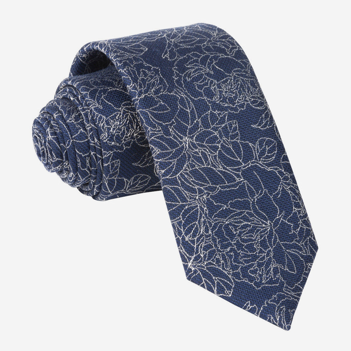 Devrix Willow Bloom Navy Floral Necktie