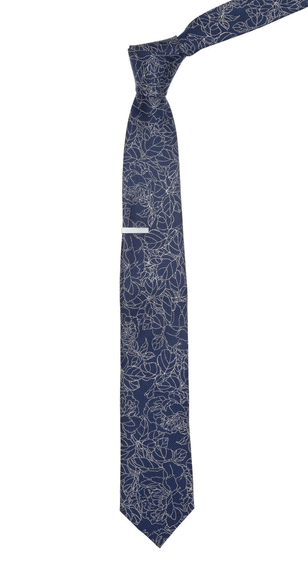 Devrix Willow Bloom Navy Floral Necktie